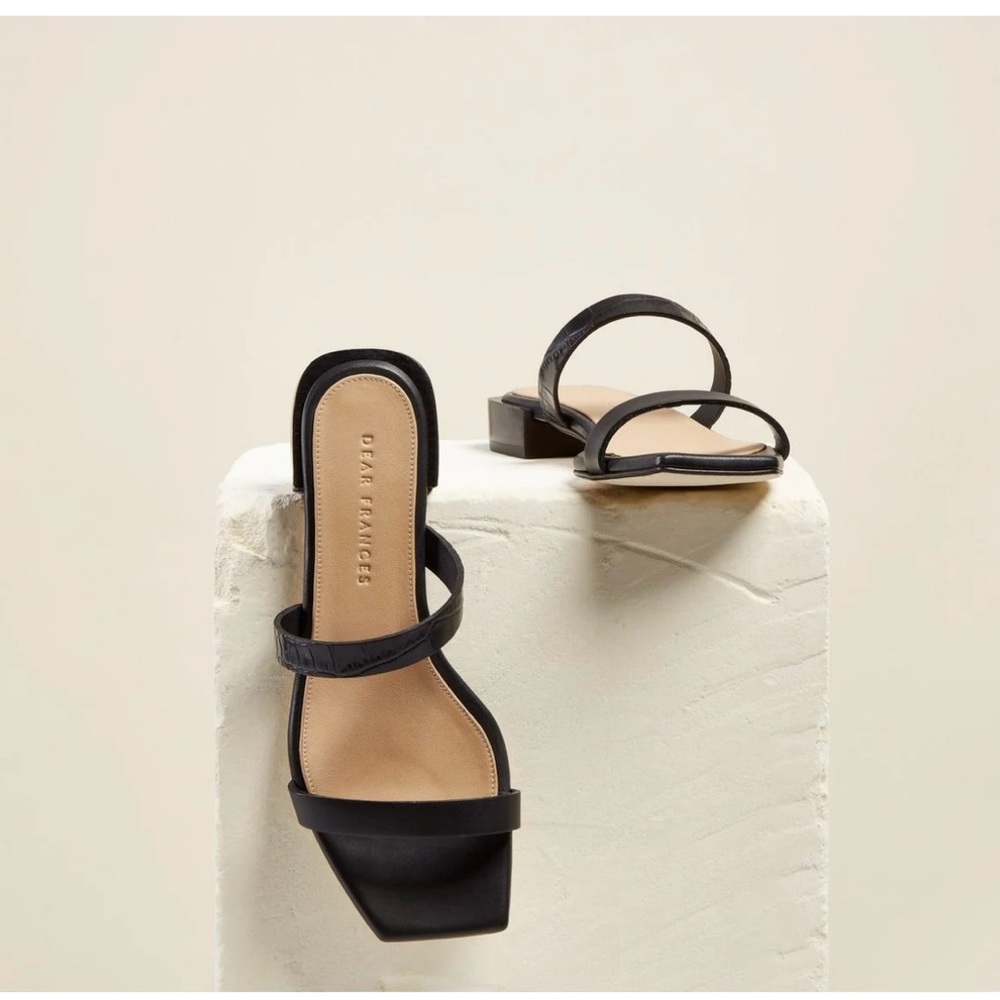 Dear Frances Breeze Sandals in Black Size 39